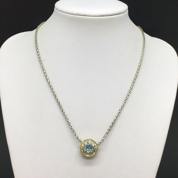 Brighton Jewelry - Brighton Blue Swarovski Crystal Pendant Necklace Brighton Jewelry - Brighton Blue Swarovski Crystal Pendant Necklace